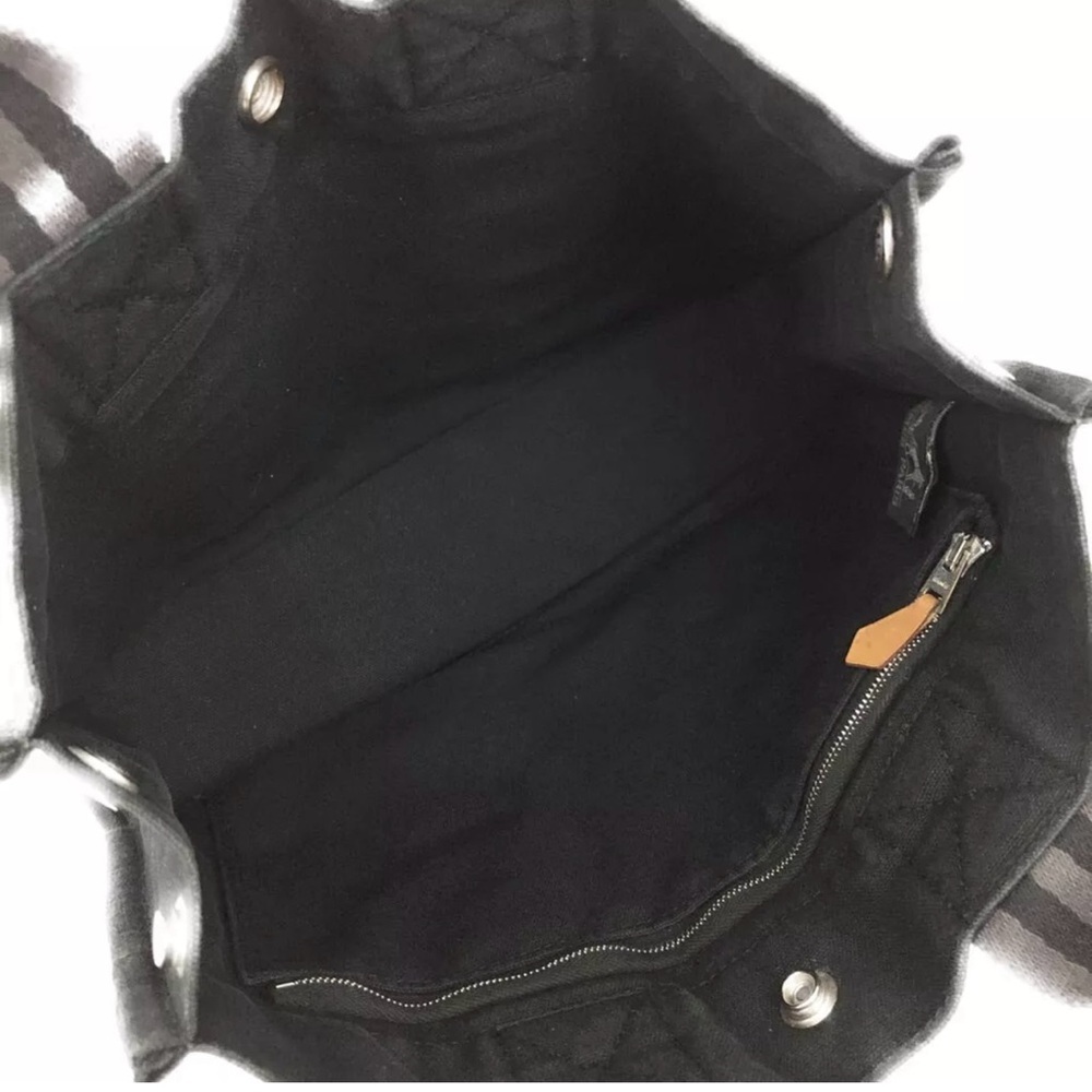 Hermes Black Canvas Tote PM Mini Size - Picture 9 of 12